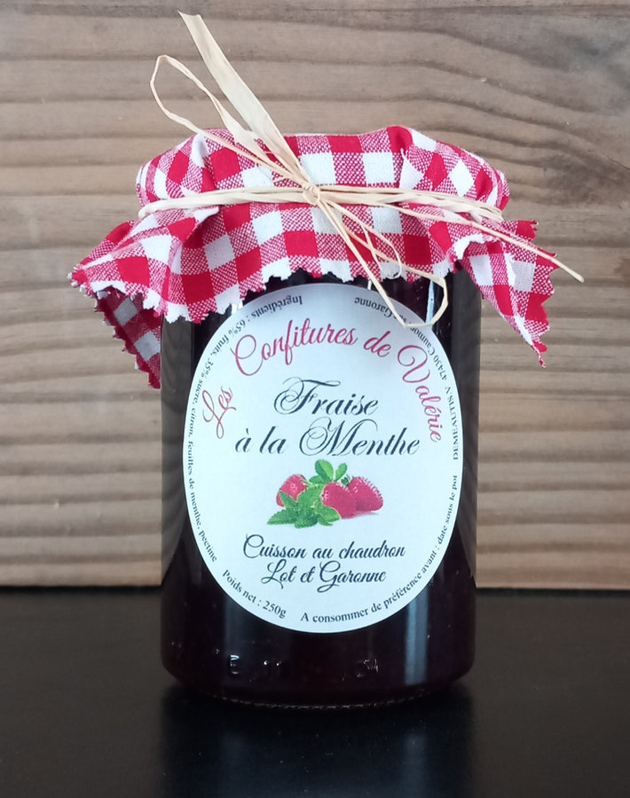 Confiture Extra Fraise à la Menthe