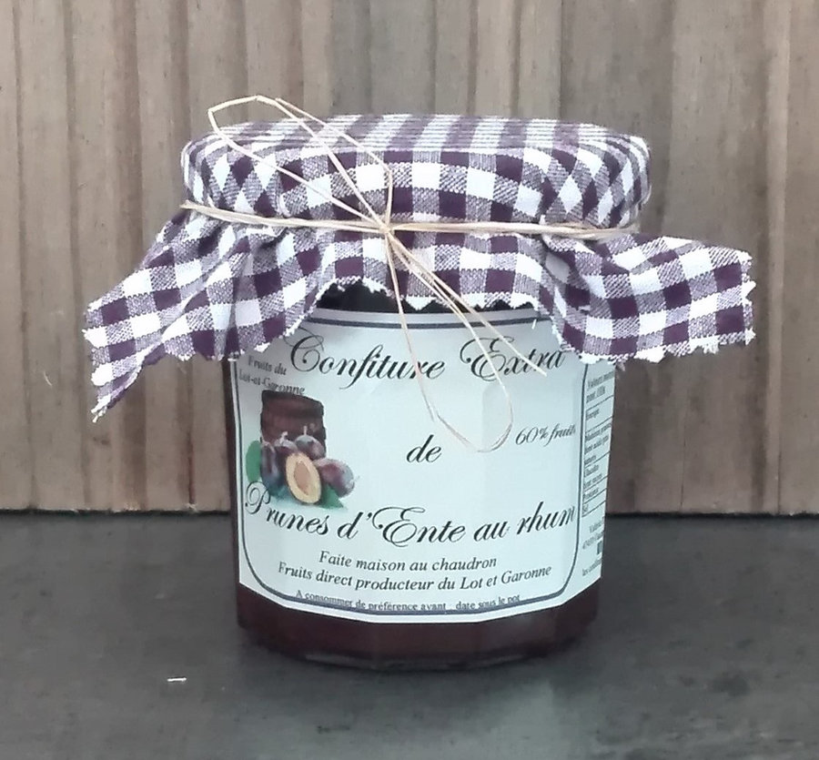 Confiture Extra de Prunes d'Ente au Rhum